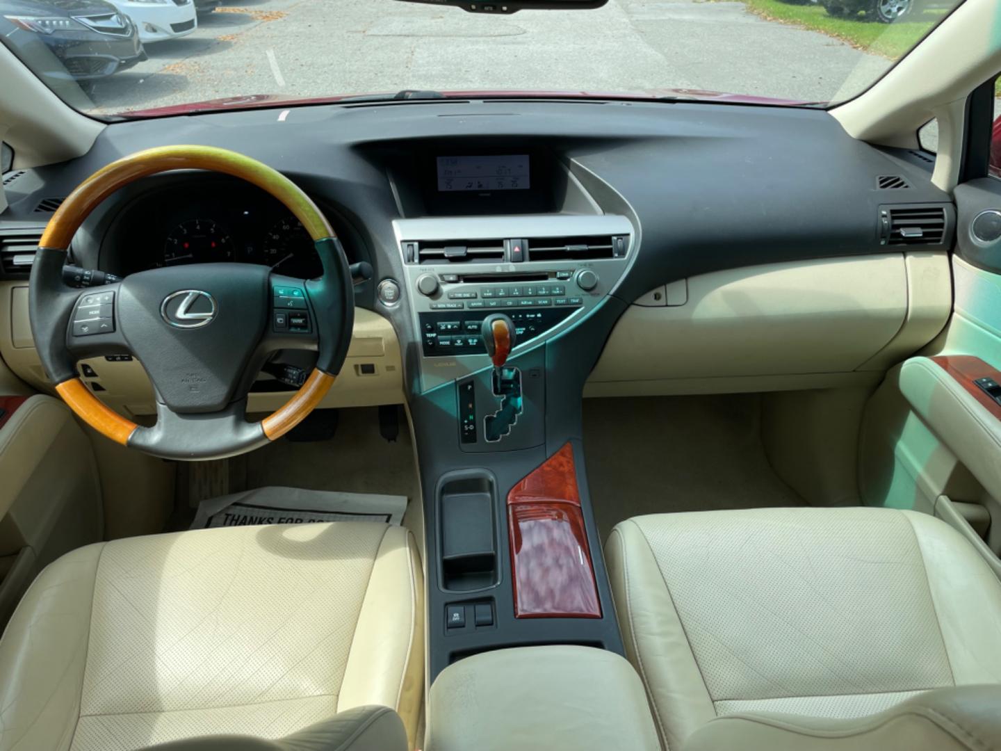 2010 RED LEXUS RX 350 BASE (2T2ZK1BAXAC) with an 3.5L engine, Automatic transmission, located at 5103 Dorchester Rd., Charleston, SC, 29418-5607, (843) 767-1122, 36.245171, -115.228050 - Photo#14